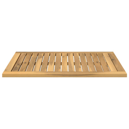 vidaXL Table Top 68.5 x 49 x 2 cm Rectangular Solid Acacia Wood White
