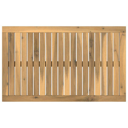 vidaXL Table Top 80.5 x 49 x 2 cm Rectangular Solid Acacia Wood White