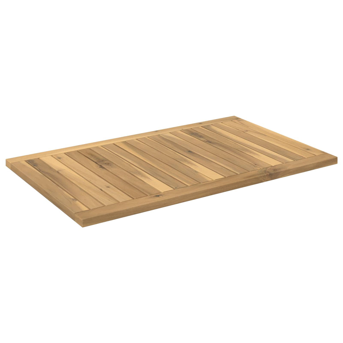 vidaXL Table Top 80.5 x 49 x 2 cm Rectangular Solid Acacia Wood White