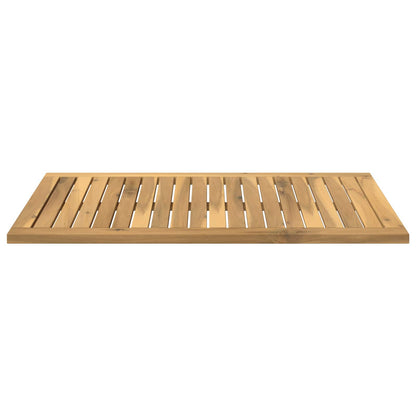 vidaXL Table Top 80.5 x 49 x 2 cm Rectangular Solid Acacia Wood White