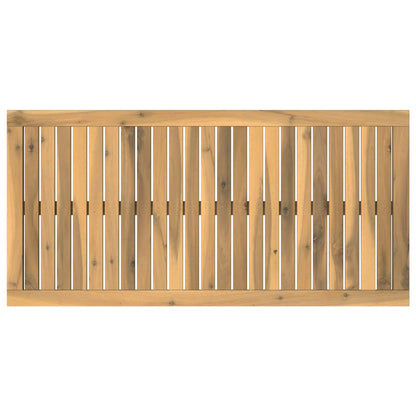 vidaXL Table Top 100.5 x 49 x 2 cm Rectangular Solid Acacia Wood White