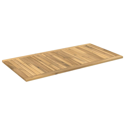 vidaXL Table Top 108.5 x 55 x 2 cm Rectangular Solid Acacia Wood White