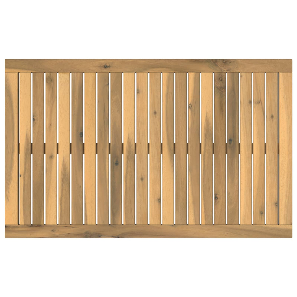 vidaXL Table Top 88.5 x 55 x 2 cm Rectangular Solid Acacia Wood White