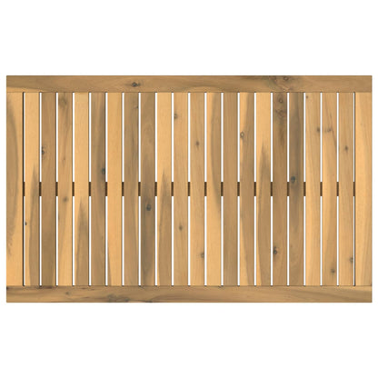 vidaXL Table Top 88.5 x 55 x 2 cm Rectangular Solid Acacia Wood White