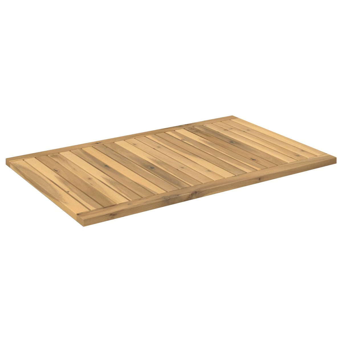 vidaXL Table Top 88.5 x 55 x 2 cm Rectangular Solid Acacia Wood White