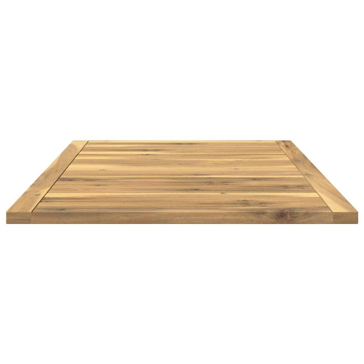 vidaXL Table Top 88.5 x 55 x 2 cm Rectangular Solid Acacia Wood White