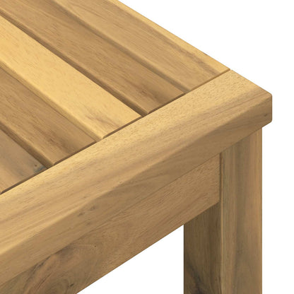 vidaXL Coffee Table White 40.5 x 40 x 45 cm Solid Acacia Wood
