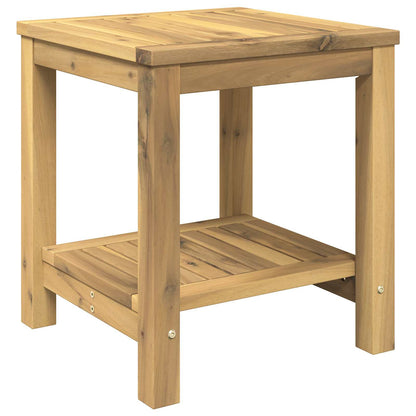 vidaXL Coffee Table White 40.5 x 40 x 45 cm Solid Acacia Wood