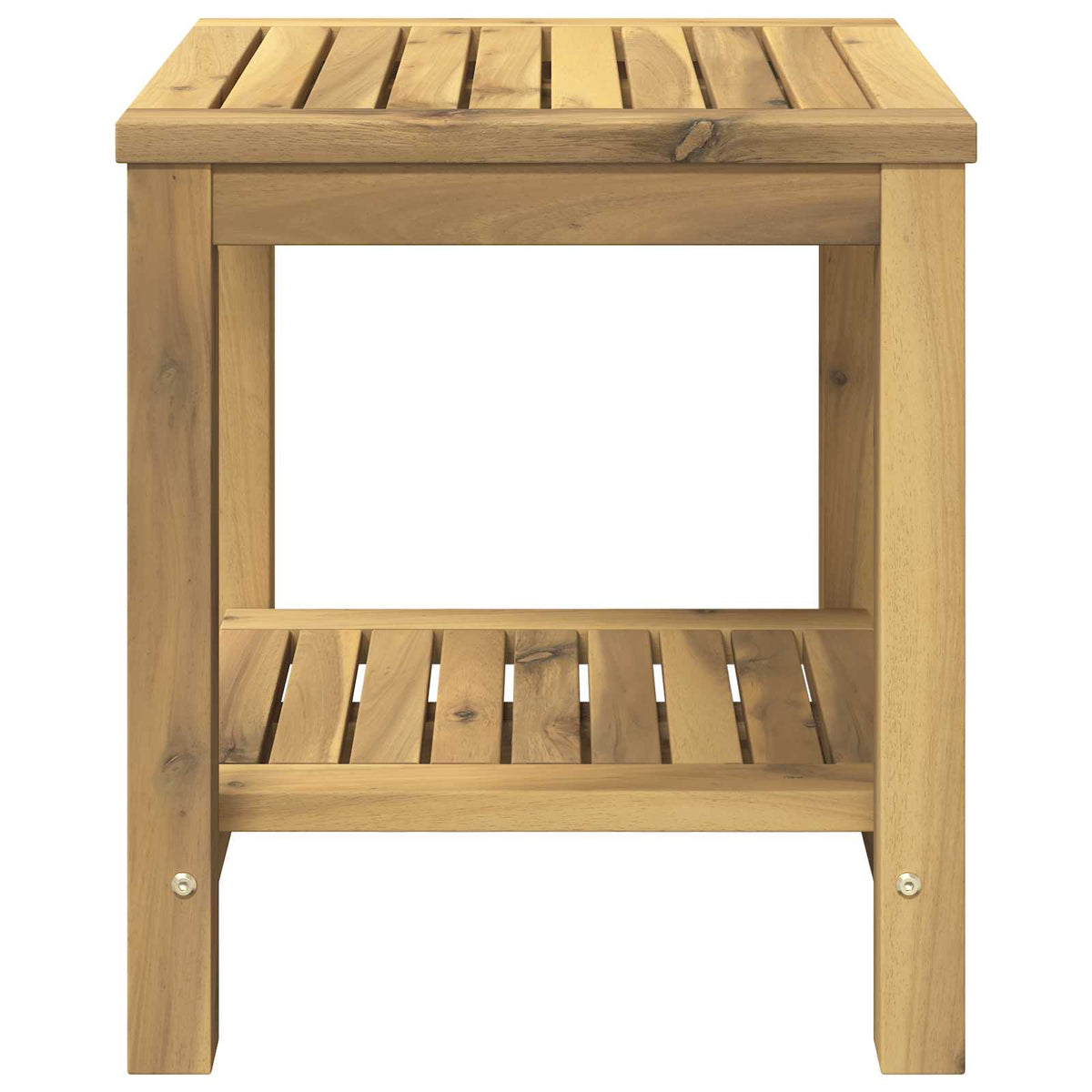 vidaXL Coffee Table White 40.5 x 40 x 45 cm Solid Acacia Wood