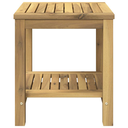 vidaXL Coffee Table White 40.5 x 40 x 45 cm Solid Acacia Wood