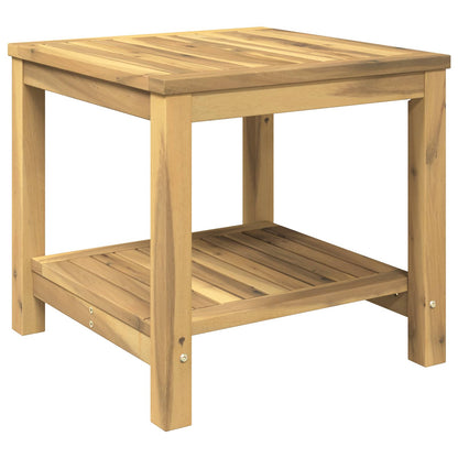 vidaXL Coffee Table White 48.5 x 49 x 45 cm Solid Acacia Wood