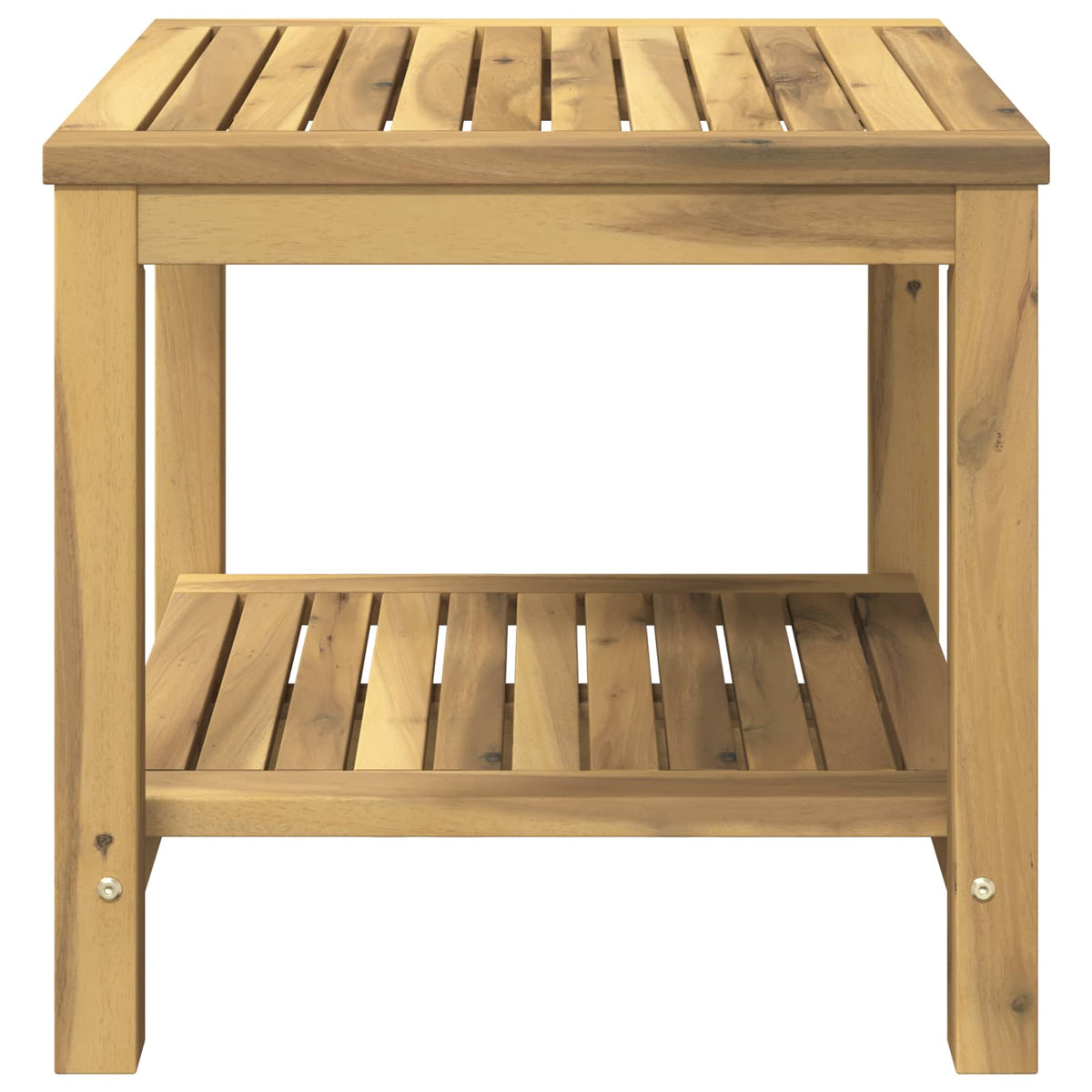 vidaXL Coffee Table White 48.5 x 49 x 45 cm Solid Acacia Wood