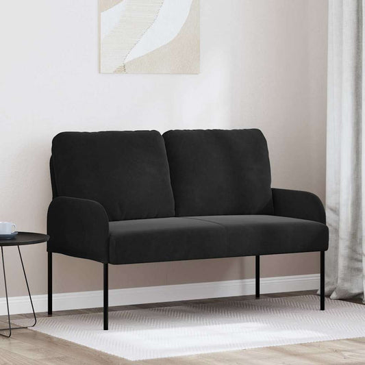 vidaXL Sofas with Cushion Black 115 x 56 x 80 cm Plywood