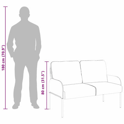 vidaXL Sofas with Cushion Black 115 x 56 x 80 cm Plywood