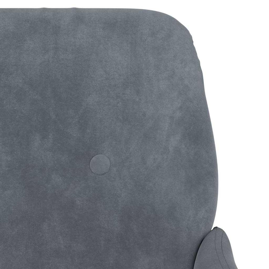 vidaXL Armchair Dark Grey Velvet