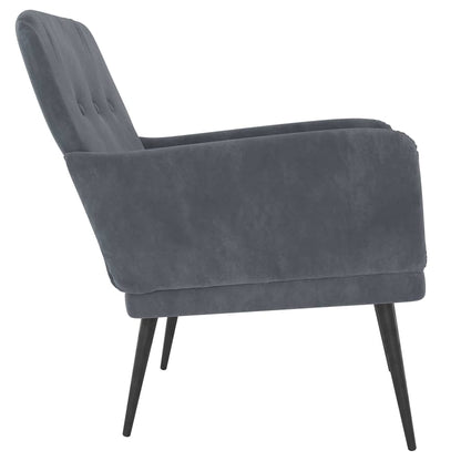 vidaXL Armchair Dark Grey Velvet