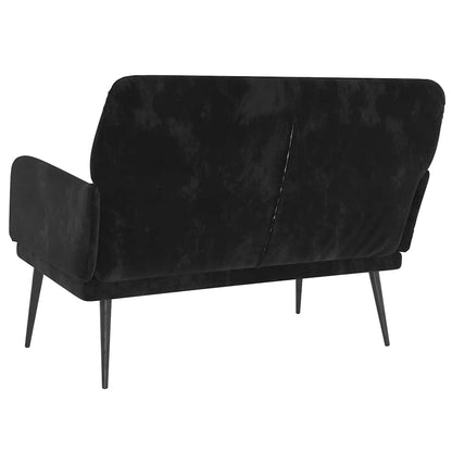 vidaXL Bench Black 108 x 79 x 79 cm Velvet