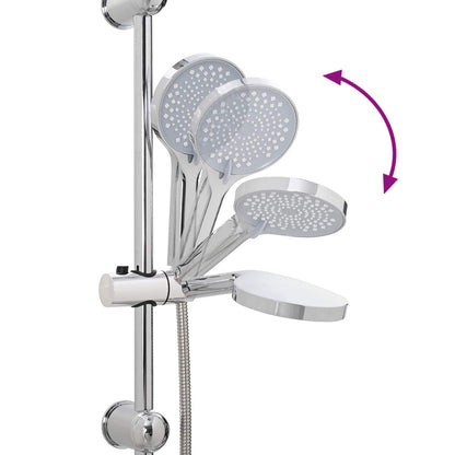 vidaXL Shower System Silver 47 x 20 x 95 cm Stainless Steel