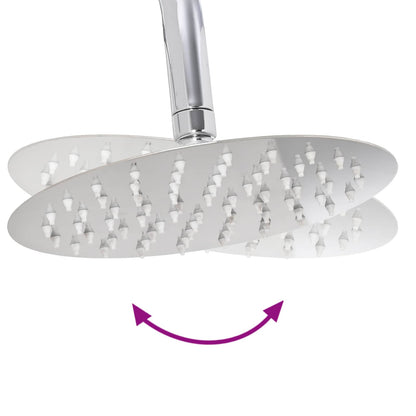 vidaXL Shower System Silver 47 x 20 x 95 cm Stainless Steel