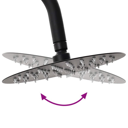 vidaXL Shower System Black 47 x 20 x 95 cm Stainless Steel