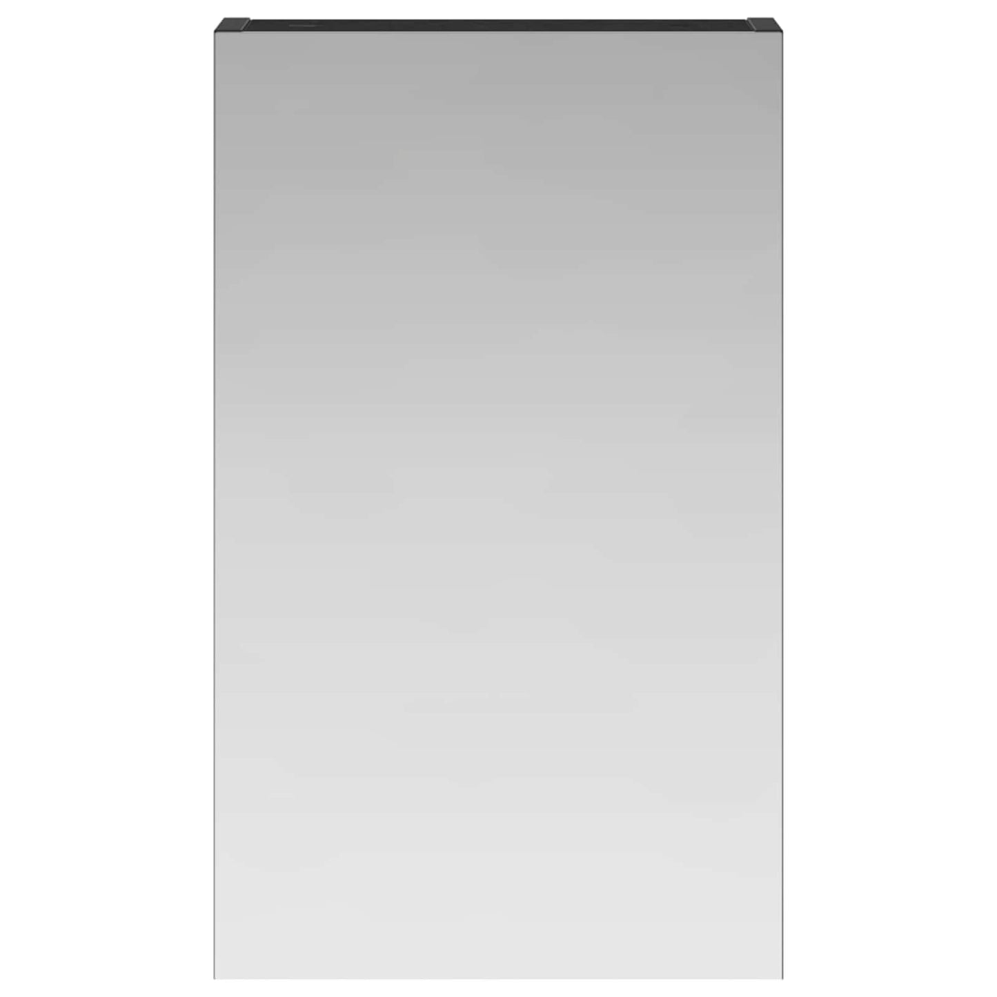 vidaXL Bathroom Mirror Cabinet with Shelf Black Oak 30 x 10.5 x 50 cm