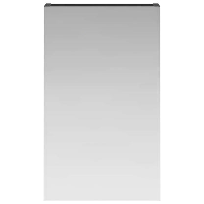 vidaXL Bathroom Mirror Cabinet with Shelf Black Oak 30 x 10.5 x 50 cm