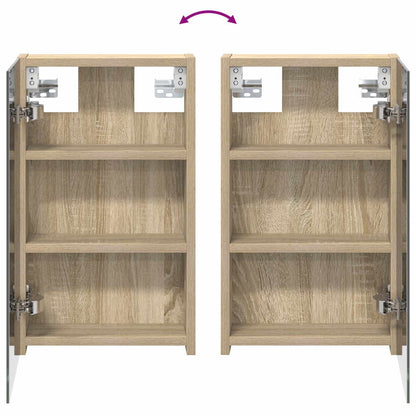 vidaXL Bathroom Mirror Cabinet with Shelf Sonoma Oak 30 x 10.5 x 50 cm
