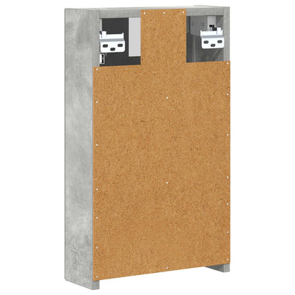 vidaXL Bathroom Mirror Cabinet Concrete Grey 30 x 10.5 x 50 cm