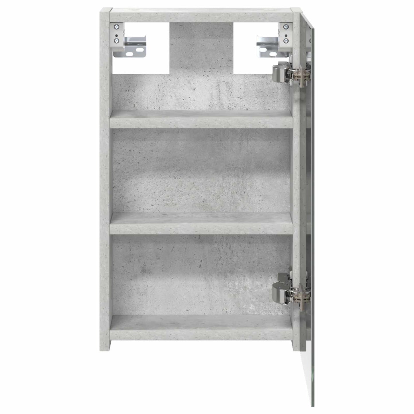 vidaXL Bathroom Mirror Cabinet Concrete Grey 30 x 10.5 x 50 cm