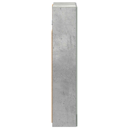 vidaXL Bathroom Mirror Cabinet Concrete Grey 30 x 10.5 x 50 cm