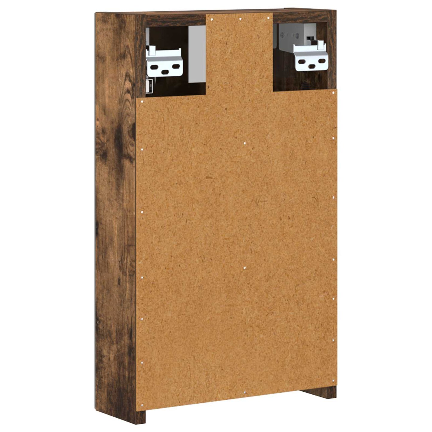 vidaXL Bathroom Mirror Cabinet with Shelf Smoked Oak 30 x 10.5 x 50 cm