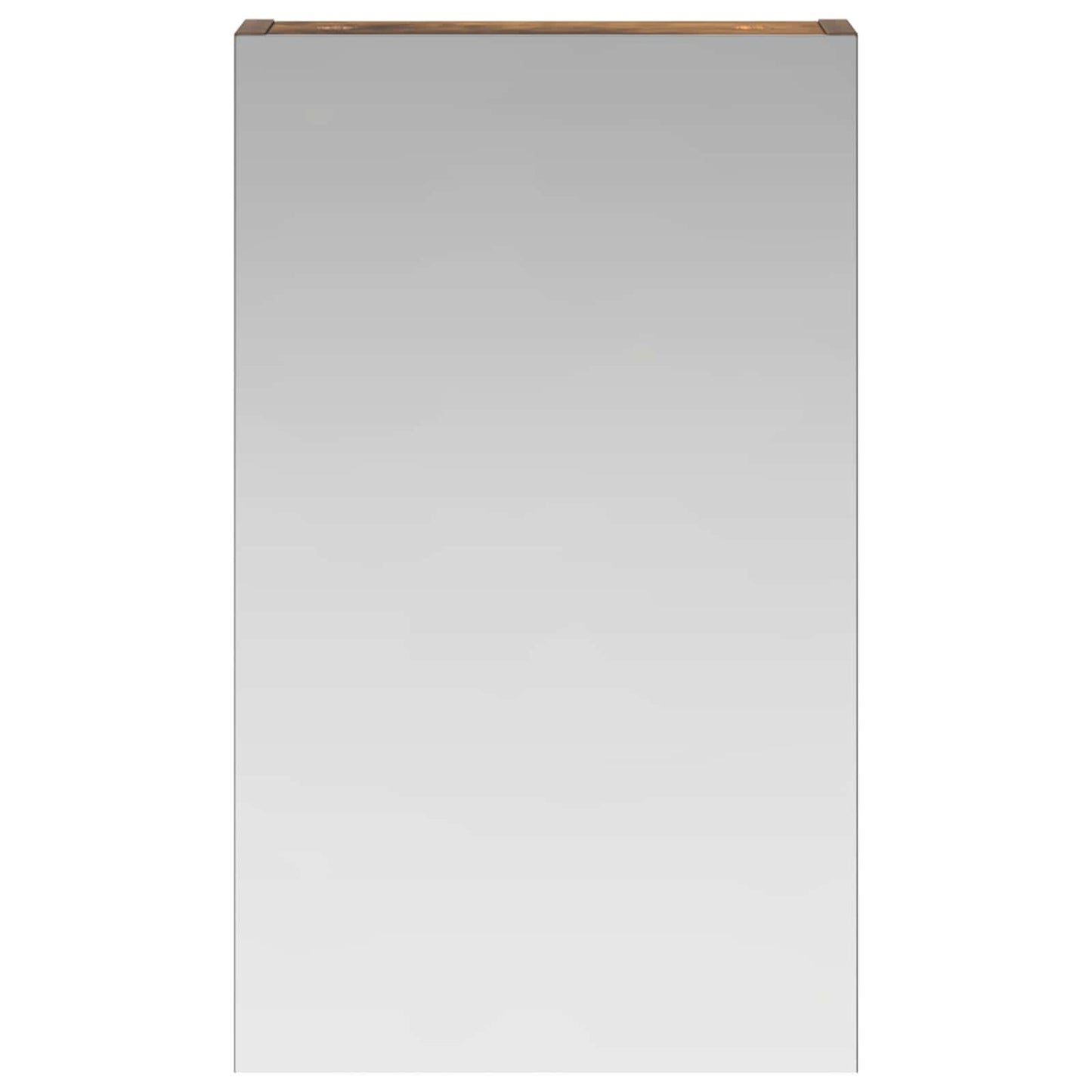 vidaXL Bathroom Mirror Cabinet with Shelf Smoked Oak 30 x 10.5 x 50 cm