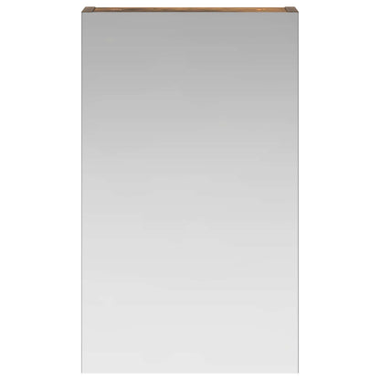 vidaXL Bathroom Mirror Cabinet with Shelf Smoked Oak 30 x 10.5 x 50 cm