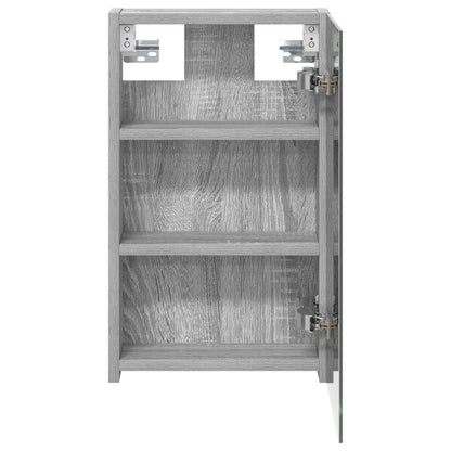 vidaXL Bathroom Mirror Cabinet Grey Sonoma 30 x 10.5 x 50 cm