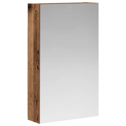 vidaXL Bathroom Mirror Cabinet with Shelf Old Wood 30 x 10.5 x 50 cm