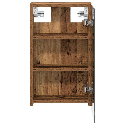 vidaXL Bathroom Mirror Cabinet with Shelf Old Wood 30 x 10.5 x 50 cm