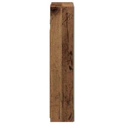 vidaXL Bathroom Mirror Cabinet with Shelf Old Wood 30 x 10.5 x 50 cm
