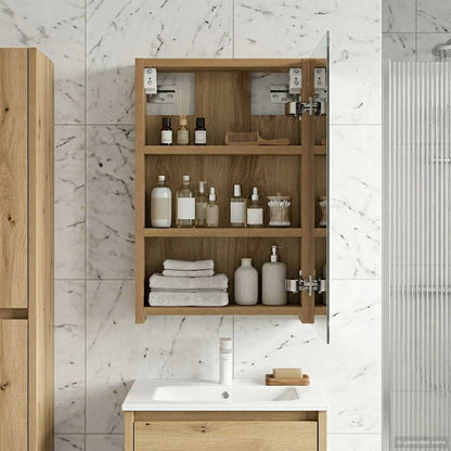 vidaXL Bathroom Mirror Cabinet Artisian Oak 30 x 10.5 x 50 cm