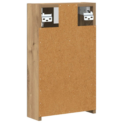 vidaXL Bathroom Mirror Cabinet Artisian Oak 30 x 10.5 x 50 cm