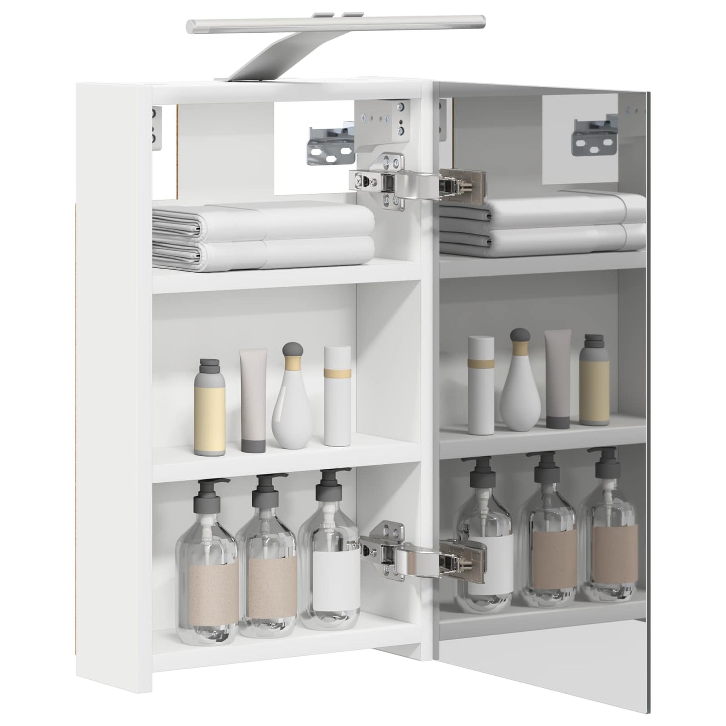 vidaXL Bathroom Mirror Cabinet White 30 x 10.5 x 50 cm Engineered wood