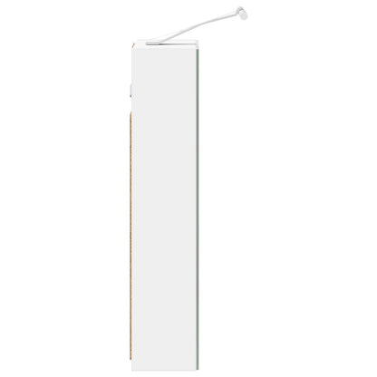 vidaXL Bathroom Mirror Cabinet White 30 x 10.5 x 50 cm Engineered wood