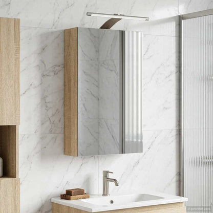 vidaXL Bathroom Mirror Cabinet with Shelf Sonoma Oak 30 x 10.5 x 50 cm