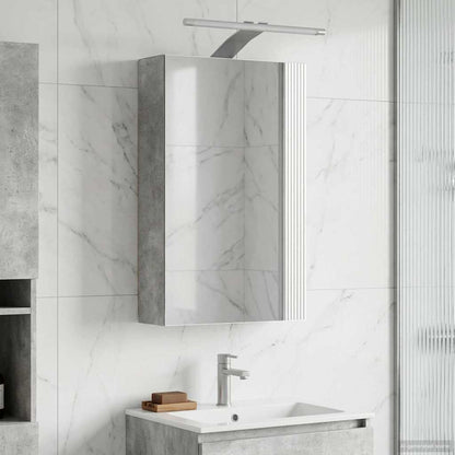 vidaXL Bathroom Mirror Cabinet Concrete Grey 30 x 10.5 x 50 cm