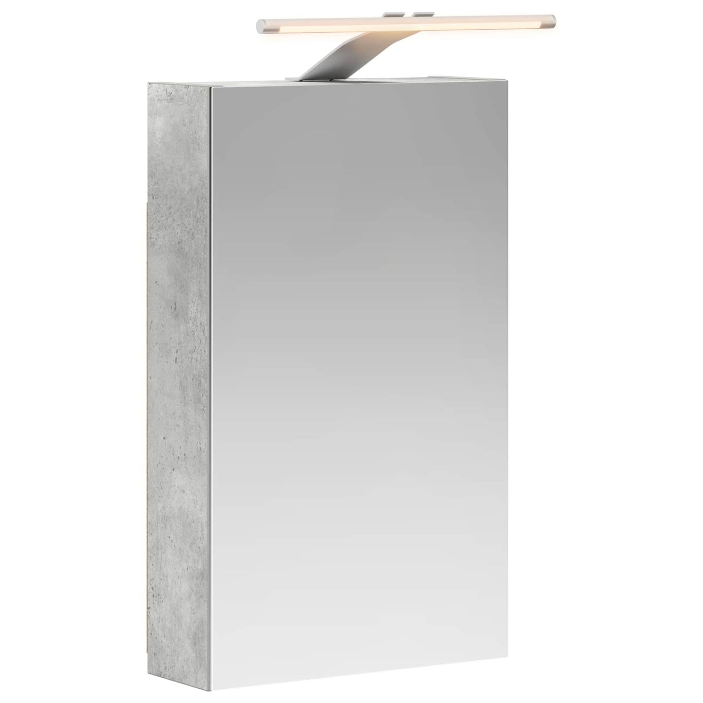 vidaXL Bathroom Mirror Cabinet Concrete Grey 30 x 10.5 x 50 cm