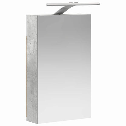 vidaXL Bathroom Mirror Cabinet Concrete Grey 30 x 10.5 x 50 cm