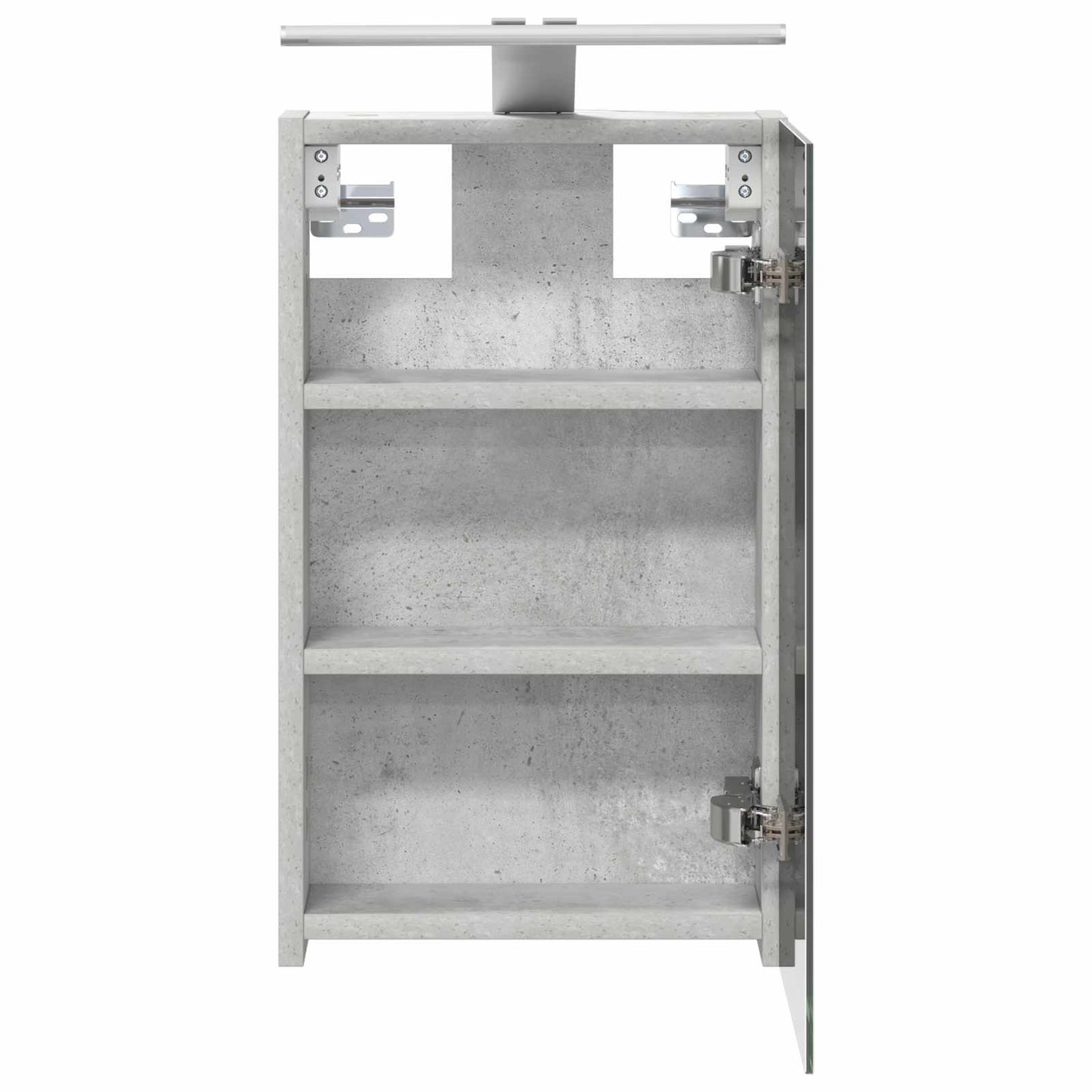 vidaXL Bathroom Mirror Cabinet Concrete Grey 30 x 10.5 x 50 cm