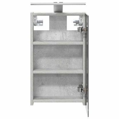 vidaXL Bathroom Mirror Cabinet Concrete Grey 30 x 10.5 x 50 cm