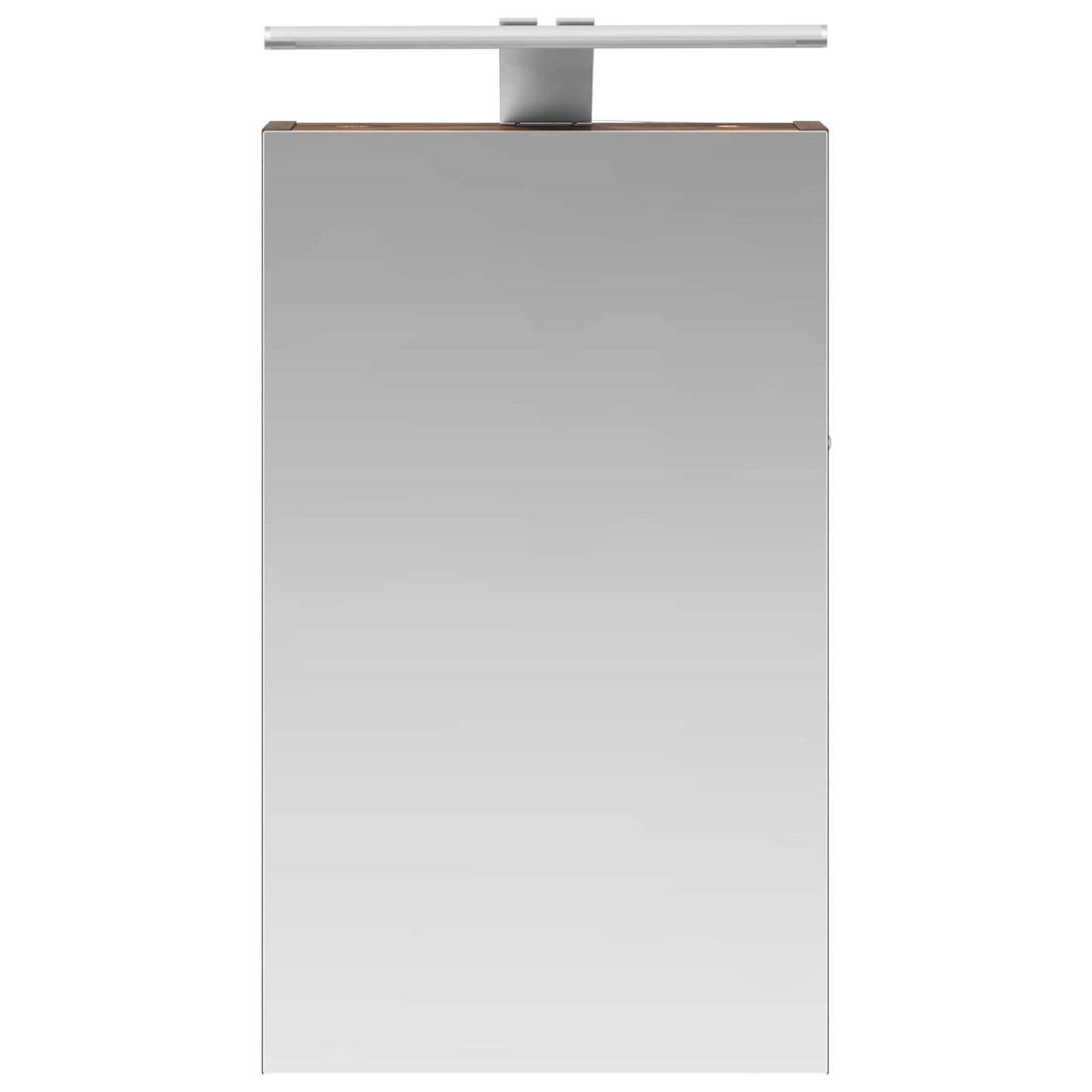 vidaXL Bathroom Mirror Cabinet with Shelf Smoked Oak 30 x 10.5 x 50 cm