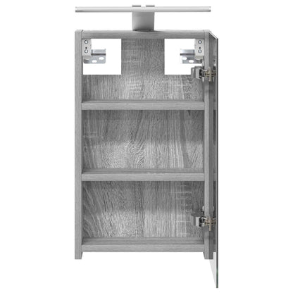 vidaXL Bathroom Mirror Cabinet with Door Grey Sonoma 30 x 10.5 x 50 cm