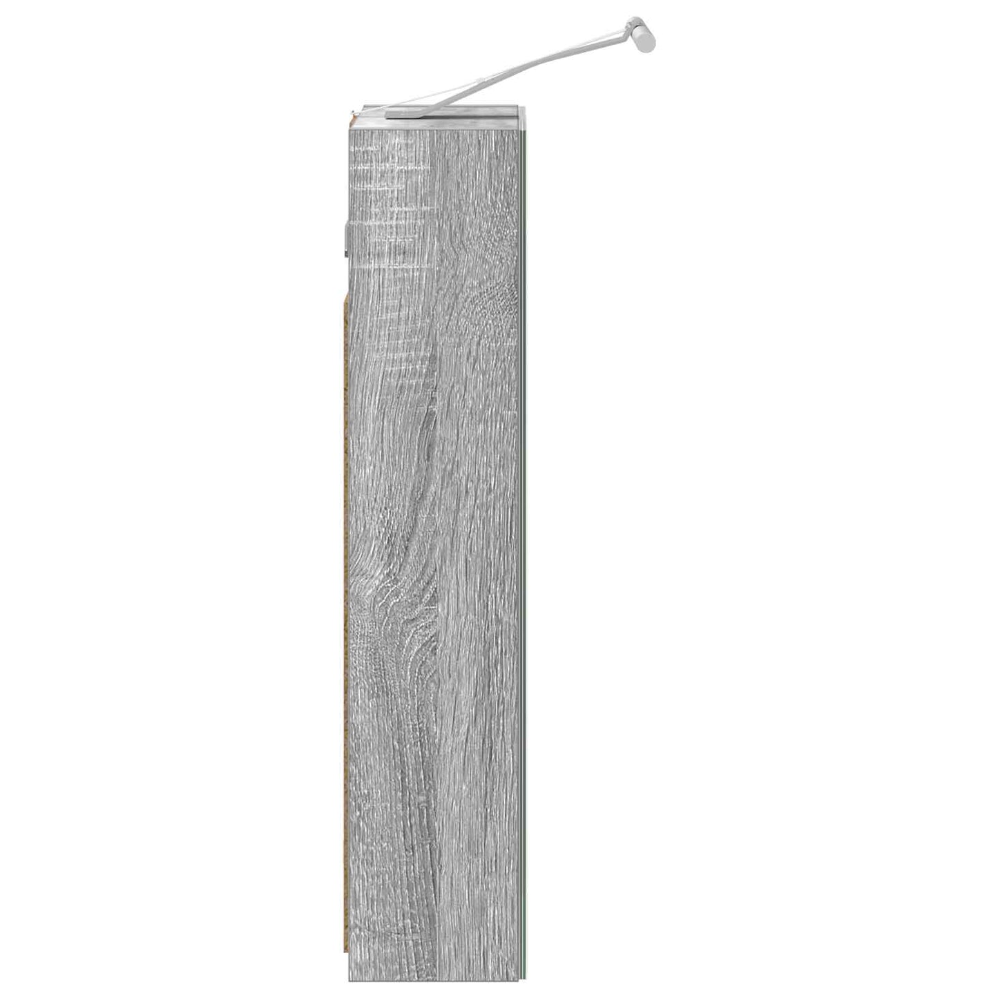 vidaXL Bathroom Mirror Cabinet with Door Grey Sonoma 30 x 10.5 x 50 cm